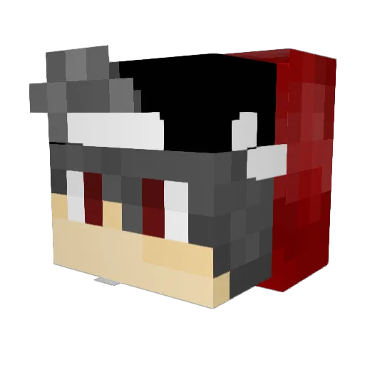 Bohre22 Minecraft avatar head, 3D render