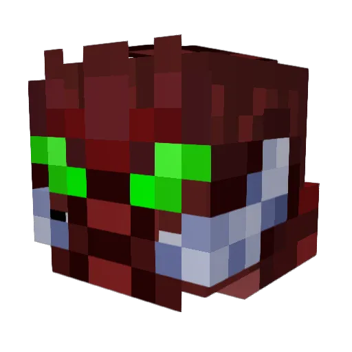 BoiBlocks Minecraft avatar head, 3D render