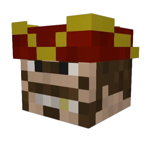BoiDPro Minecraft avatar head, 3D render