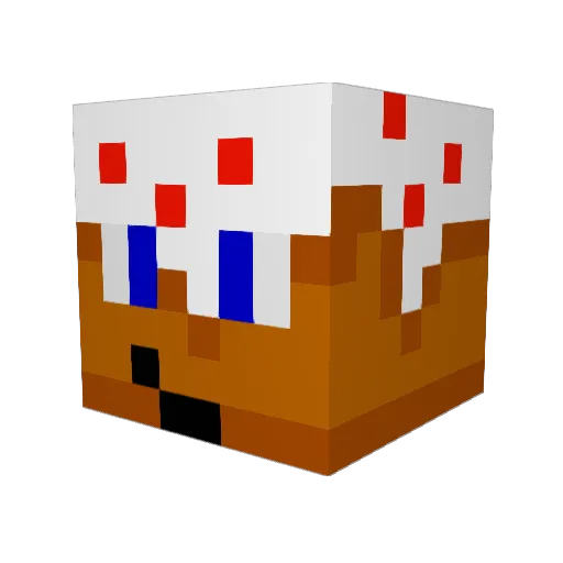 Boi_Semple Minecraft avatar head, 3D render