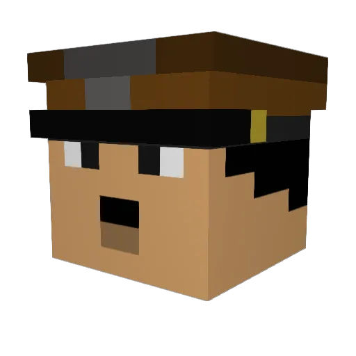 Boiarsky Minecraft avatar head, 3D render
