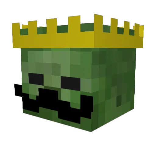 Boibutterr Minecraft avatar head, 3D render