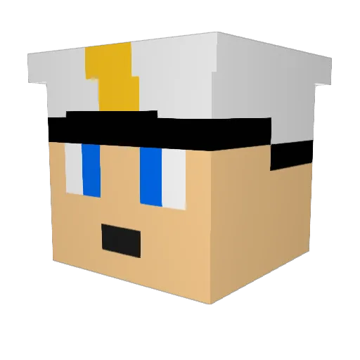 BoilerUp1121 Minecraft avatar head, 3D render