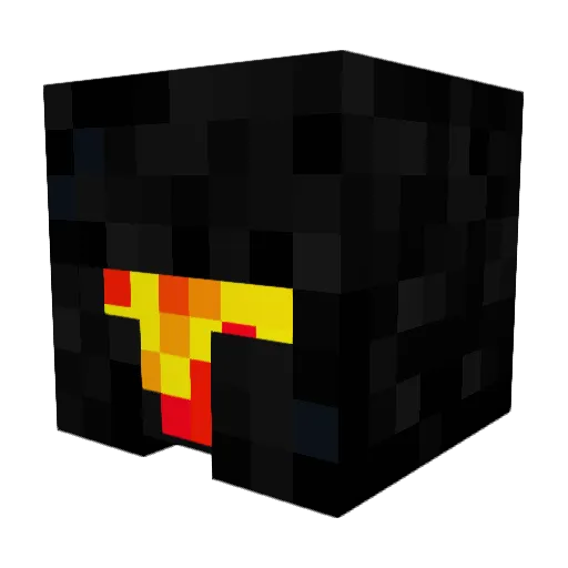 BoilingMan Minecraft avatar head, 3D render