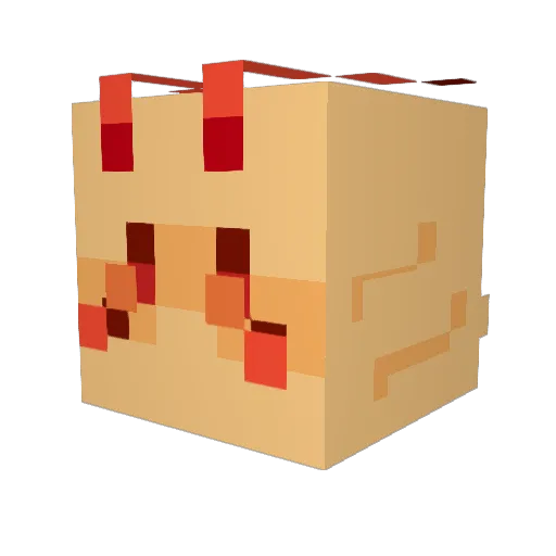 BoilingShrimp Minecraft avatar head, 3D render