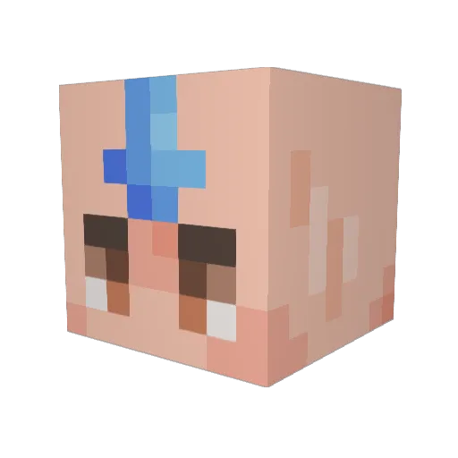 BojackDogman Minecraft avatar head, 3D render
