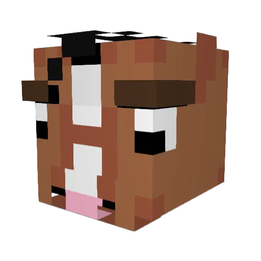 BojackPlays Minecraft avatar head, 3D render