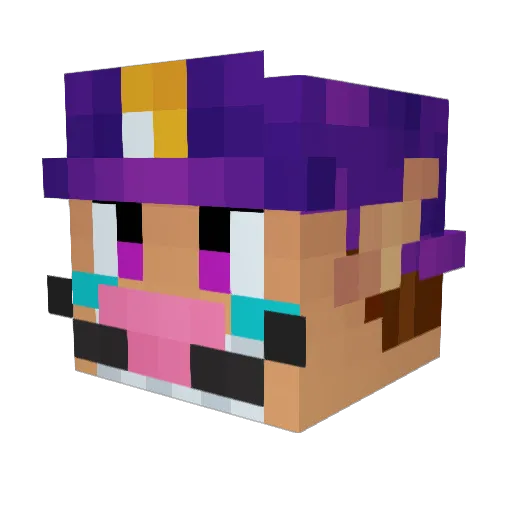 Bojalad Minecraft avatar head, 3D render