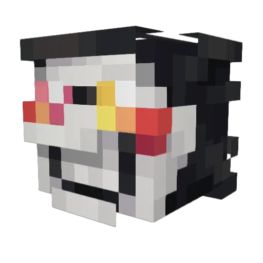 Bojangles1526 Minecraft avatar head, 3D render