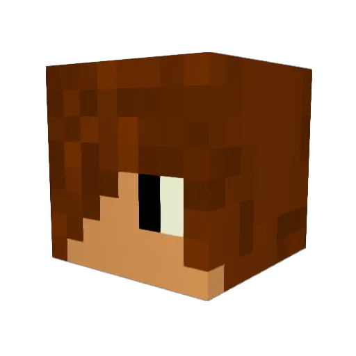 Boka_98 Minecraft avatar head, 3D render