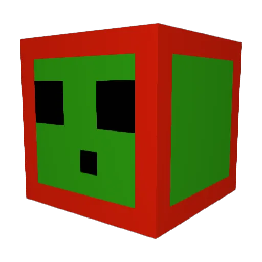 Bokay_HD Minecraft avatar head, 3D render
