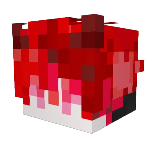 BokiJOJO Minecraft avatar head, 3D render