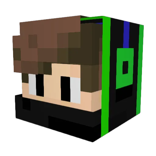 Boki_FTW Minecraft avatar head, 3D render