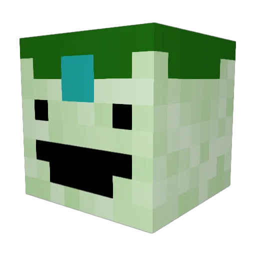 BokskogsBen Minecraft avatar head, 3D render
