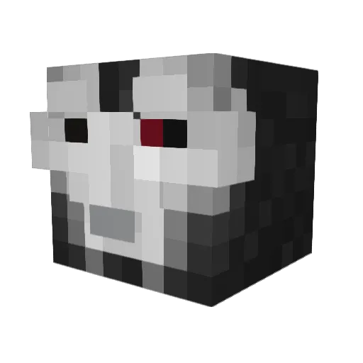 Boksun Minecraft avatar head, 3D render