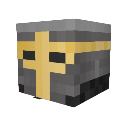 Bokuzo Minecraft avatar head, 3D render