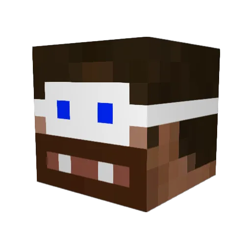 BolBi37 Minecraft avatar head, 3D render