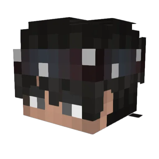 Bol_DeRiz Minecraft avatar head, 3D render