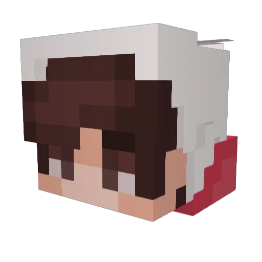 BolaDeFraile Minecraft avatar head, 3D render