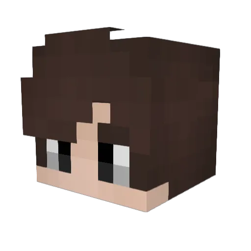 Bolada Minecraft avatar head, 3D render