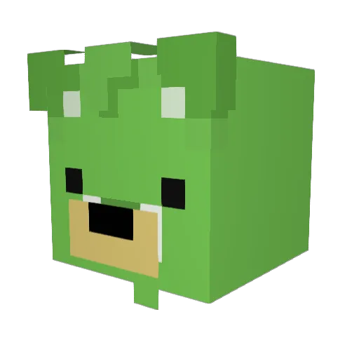 BolarPearxD Minecraft avatar head, 3D render