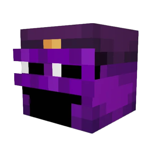 Bolatomat Minecraft avatar head, 3D render