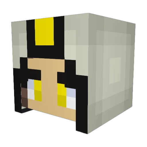BoldBinary Minecraft avatar head, 3D render