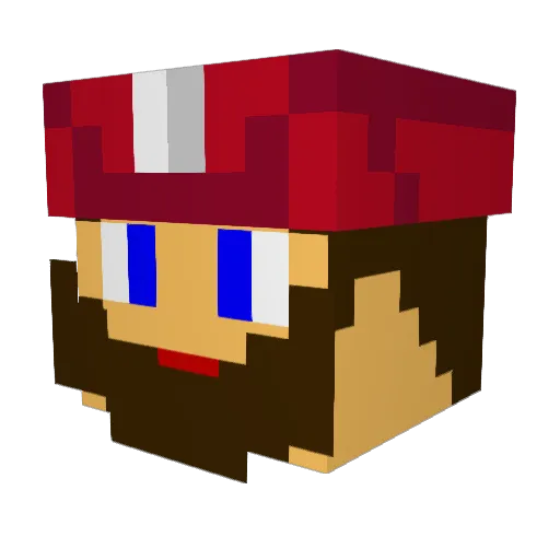 Bold_Odysseus Minecraft avatar head, 3D render