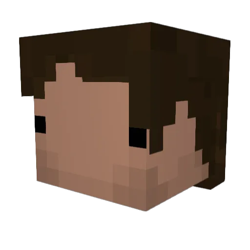 Bold_and_Brash Minecraft avatar head, 3D render