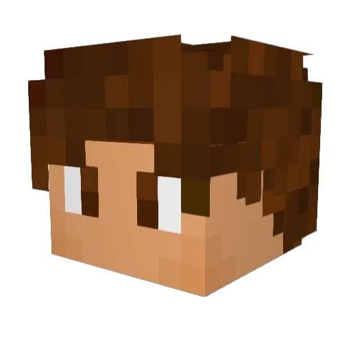 Boldi223 Minecraft avatar head, 3D render