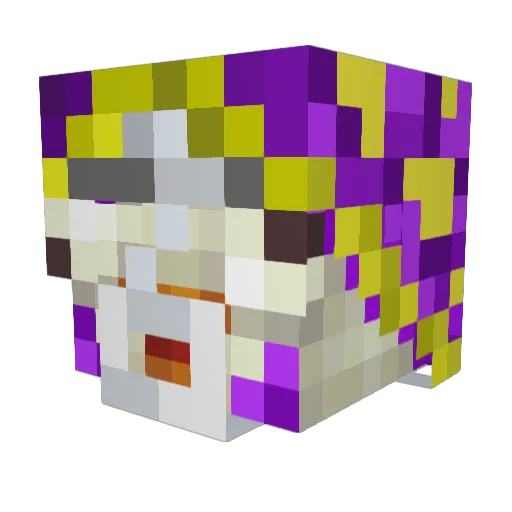Boldizsamer Minecraft avatar head, 3D render