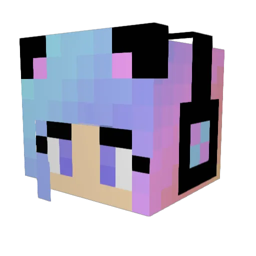 Boldrunky Minecraft avatar head, 3D render