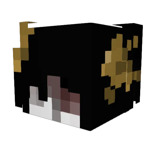 Boldylockz Minecraft avatar head, 3D render