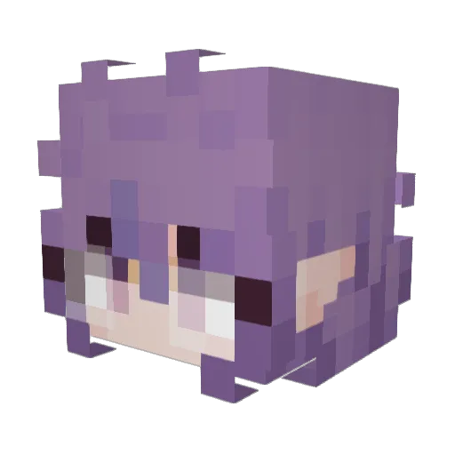 Boletum Minecraft avatar head, 3D render