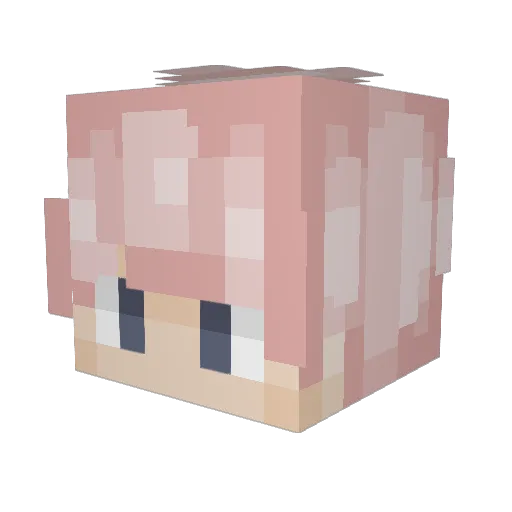 BolilloArt Minecraft avatar head, 3D render