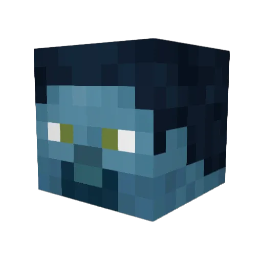 Bolima Minecraft avatar head, 3D render