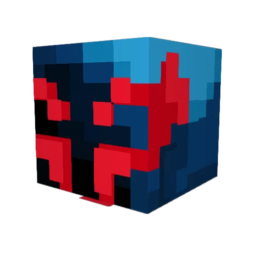 Bolimbo_ Minecraft avatar head, 3D render