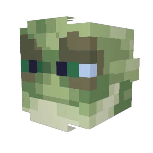 Bolle_pringle Minecraft avatar head, 3D render