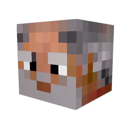 BollieHendriks Minecraft avatar head, 3D render