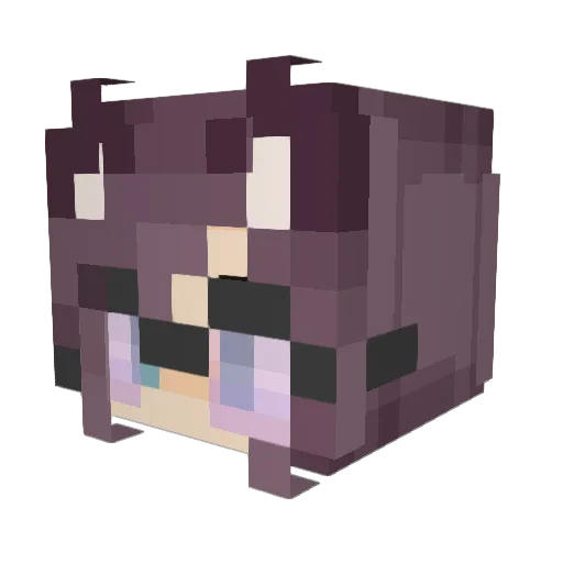 Bolllad Minecraft avatar head, 3D render