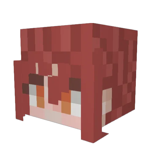 Bollo_de_azucar Minecraft avatar head, 3D render