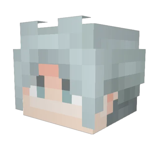 Bolo1007 Minecraft avatar head, 3D render