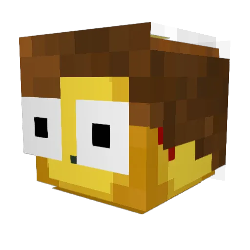 BoloHayabusa Minecraft avatar head, 3D render