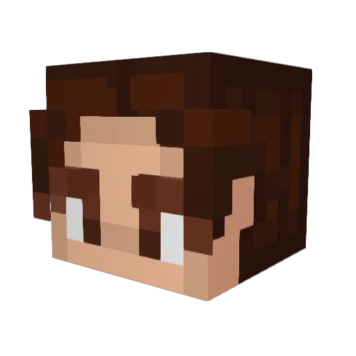 Bologna27 Minecraft avatar head, 3D render