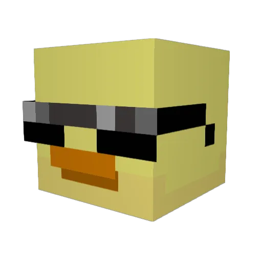 Bolos_124 Minecraft avatar head, 3D render