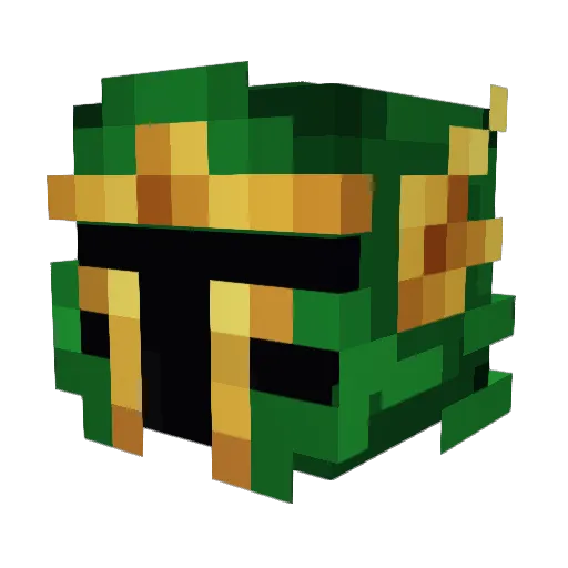 Bolosh Minecraft avatar head, 3D render