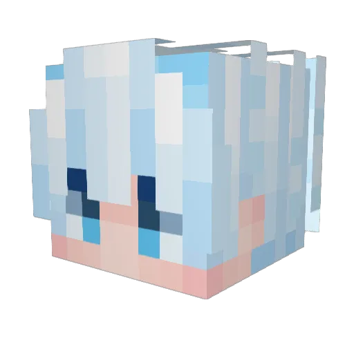 BoltCZ16 Minecraft avatar head, 3D render