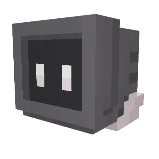BoltUp25_ttv Minecraft avatar head, 3D render