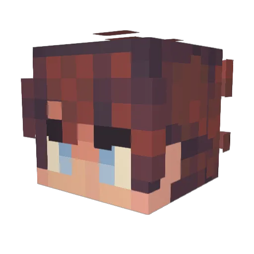 BoltenALT Minecraft avatar head, 3D render