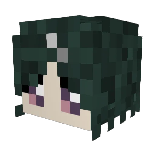 BolticPAPA Minecraft avatar head, 3D render